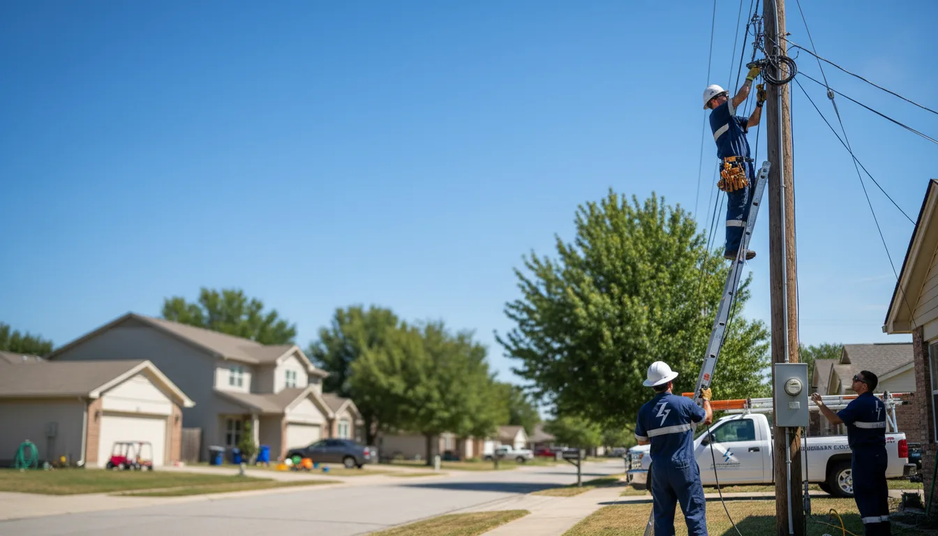 Residential electrician providing installation services in Blue Gap, AZ